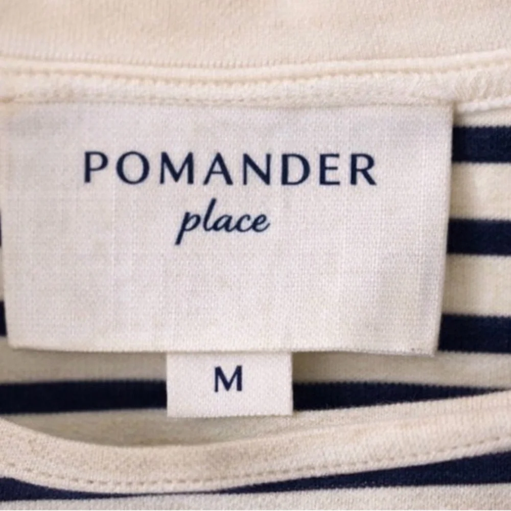 Pomander Place Navy Striped Vesty Long Sleeve Crewneck - Picture 5 of 7